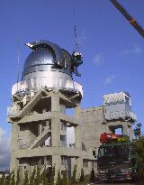 Setup of big telescope begins in Okayama